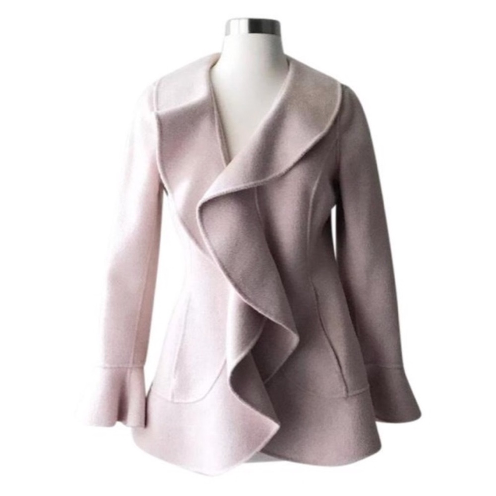 EUC ST. JOHN ruffle coat